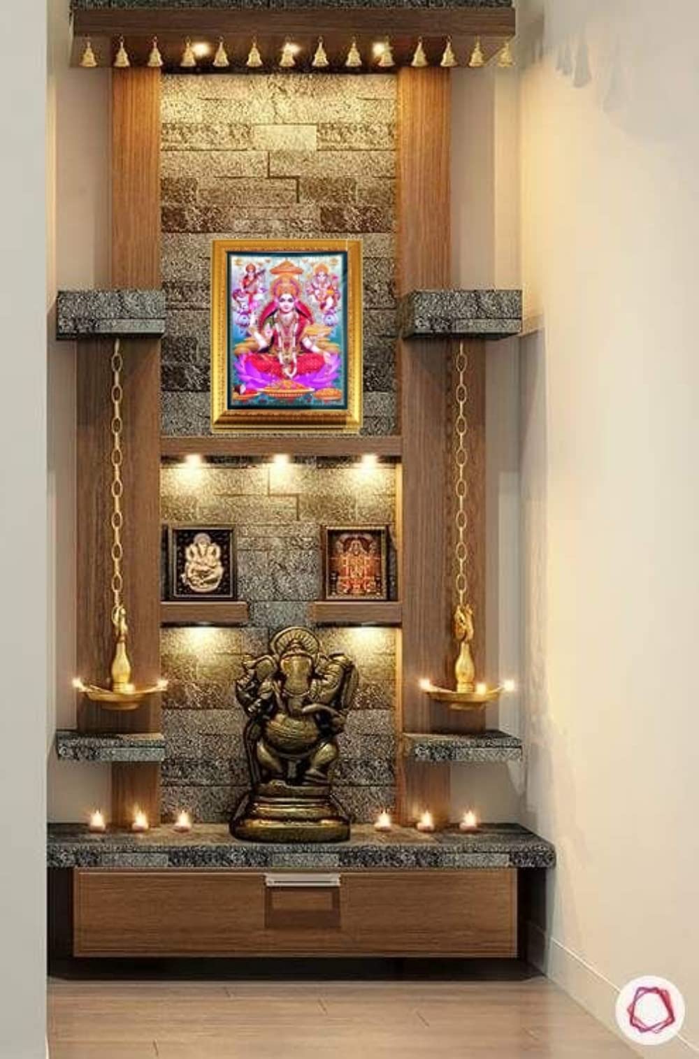Suninow Goddess God Photo Frame for Pooja | Hindu Bhagwan Devi Devta Photo | God Photo Frames | Wall D?cor Photo Frame | Photo F